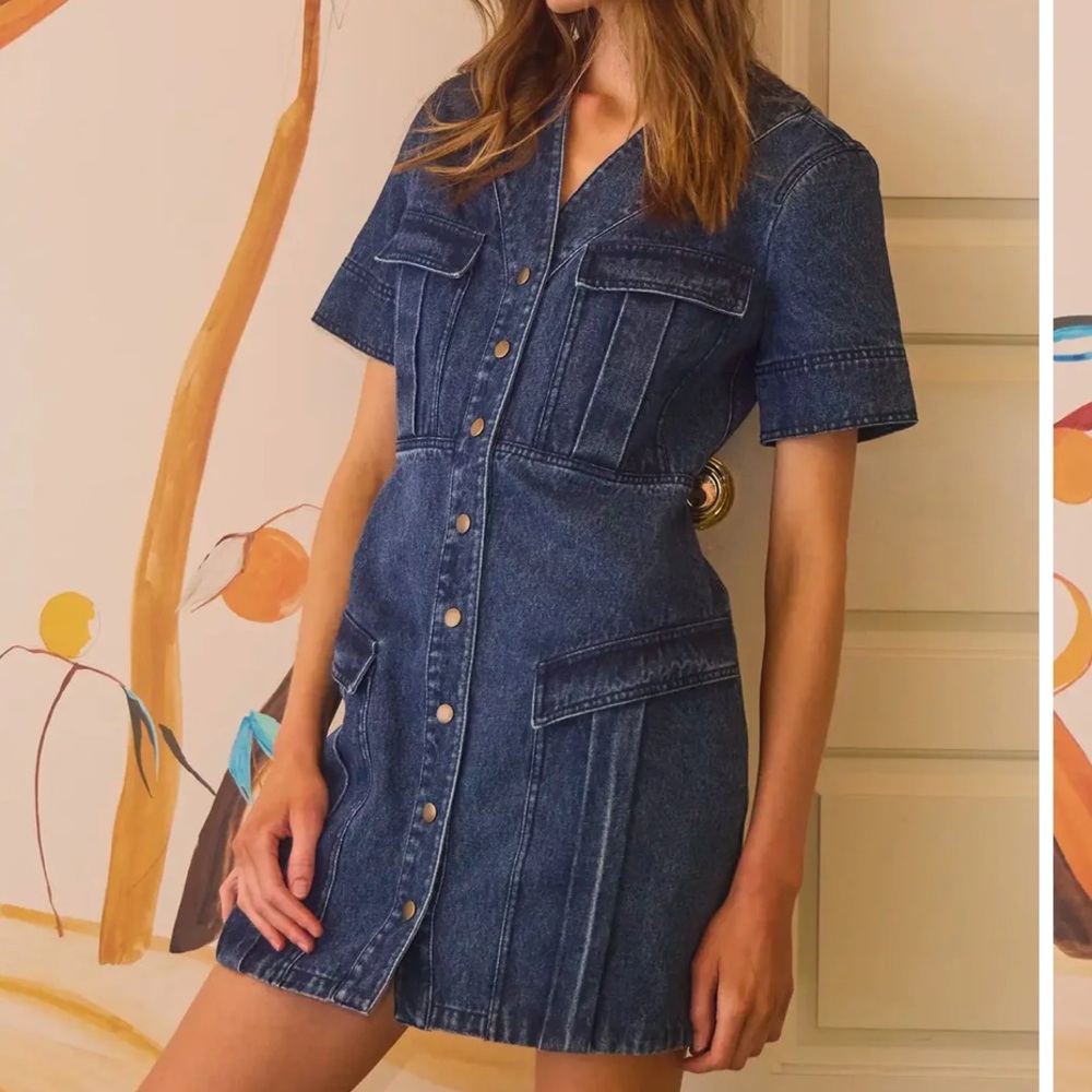 Hunter Bell HARBOR DENIM GWEN DRESS